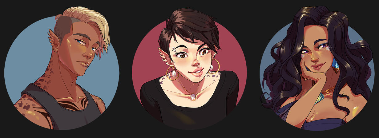 D.J. Russo character commissions